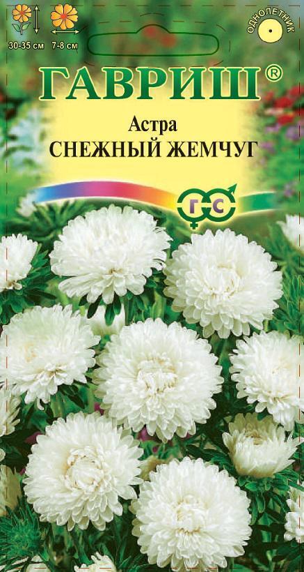 Купить оптом в Ботанике семена Астра Снежный жемчуг Гав бренд Гавриш