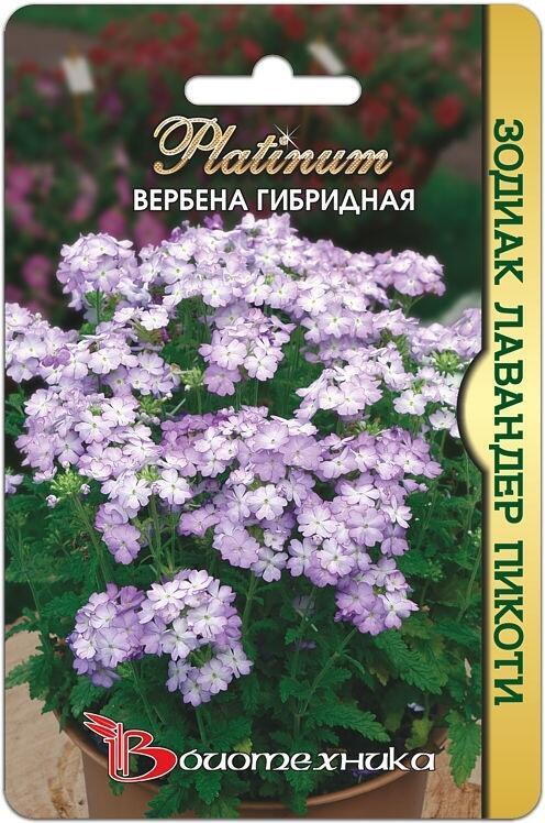 Купить оптом в Ботанике семена Вербена Зодиак Лавандер Пикоти Био бренд Биотехника