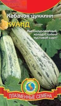 Купить оптом в Ботанике семена Кабачок Куанд цуккини Плз бренд Плазмас