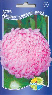 Купить оптом в Ботанике семена Астра Дюшес коралл-роуз Акв бренд Акварель