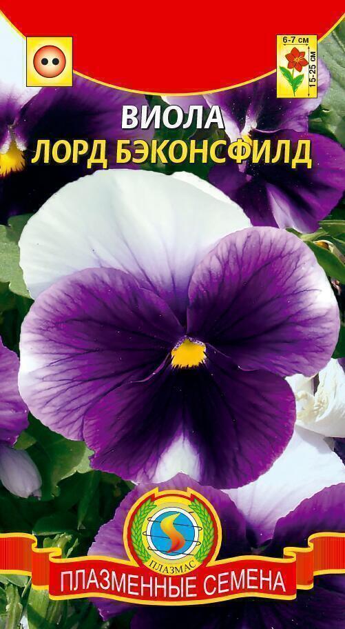 Купить оптом в Ботанике семена Виола Лорд Бэконсфилд Плз бренд Плазмас