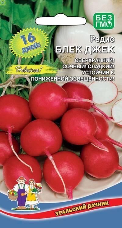 Купить оптом в Ботанике семена Редис Блек Джек УД бренд Уральский дачник