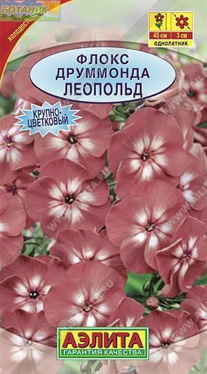 Купить оптом в Ботанике семена Флокс друммонда крупноцветковый Леопольд Аэл бренд Аэлита