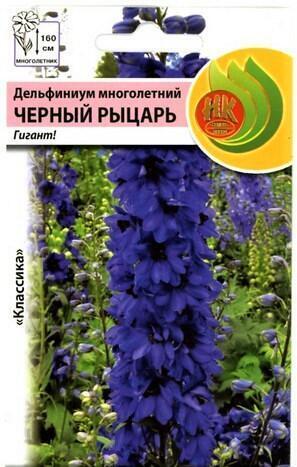 Купить оптом в Ботанике семена Дельфиниум Черный рыцарь НК бренд НК