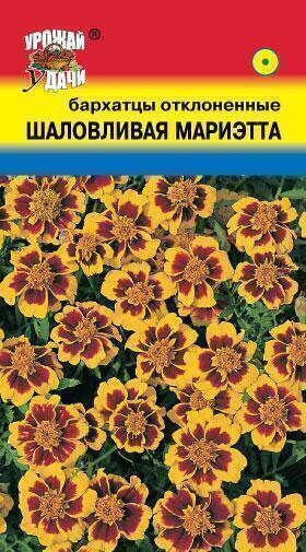 Купить оптом в Ботанике семена Бархатцы Шаловливая Мариэтта УУ бренд Урожай Удачи