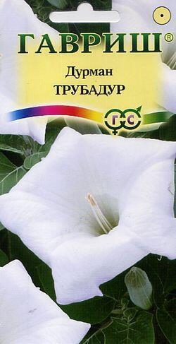 Купить оптом в Ботанике семена Дурман Трубадур (датура) Гав бренд Гавриш