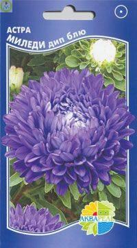 Купить оптом в Ботанике семена Астра Миледи блю Акв бренд Акварель