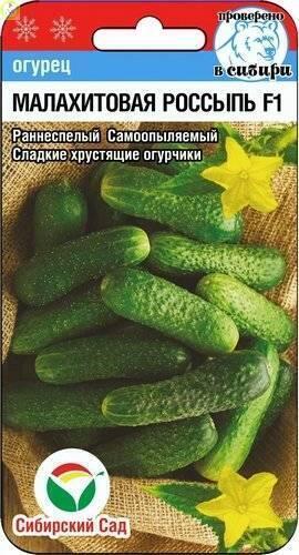 Купить оптом в Ботанике семена Огурец Малахитовая россыпь F1 СС бренд Сиб.сад