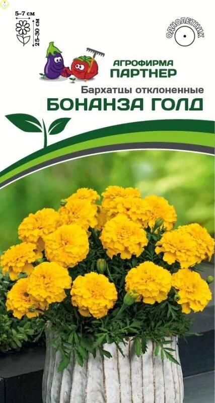 Купить оптом в Ботанике семена Бархатцы Бонанза Голд отклоненные Пар бренд Партнер