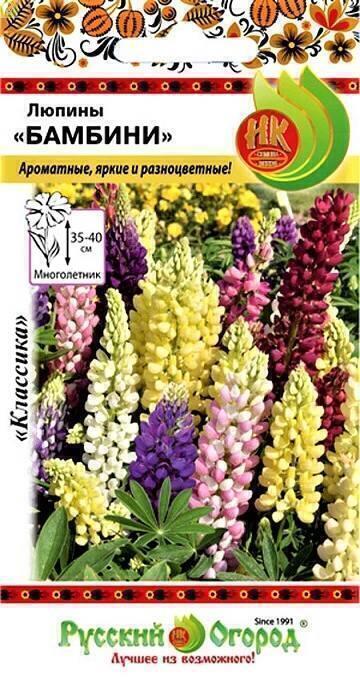 Купить оптом в Ботанике семена Люпин Бамбини смесь НК бренд НК