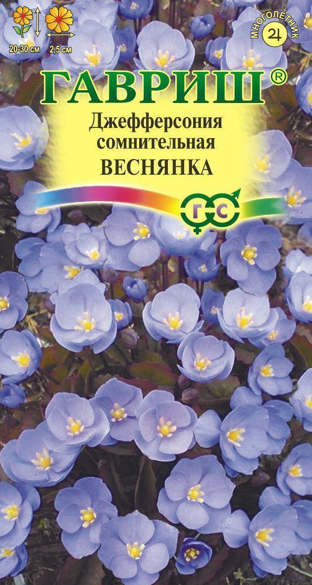 Купить оптом в Ботанике семена Джефферсония Веснянка  сомнительная Гав бренд Гавриш