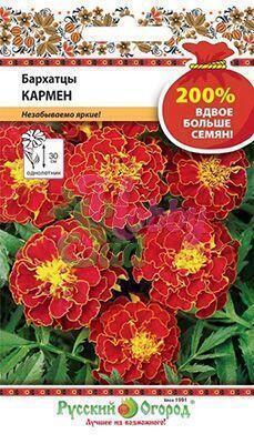 Купить оптом в Ботанике семена Бархатцы Кармен 200% НК бренд НК