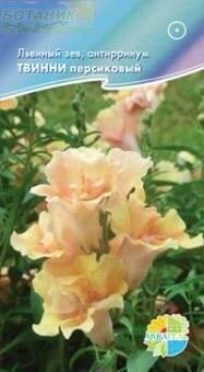 Купить оптом в Ботанике семена Львиный зев Твинни персиковый Акв бренд Акварель