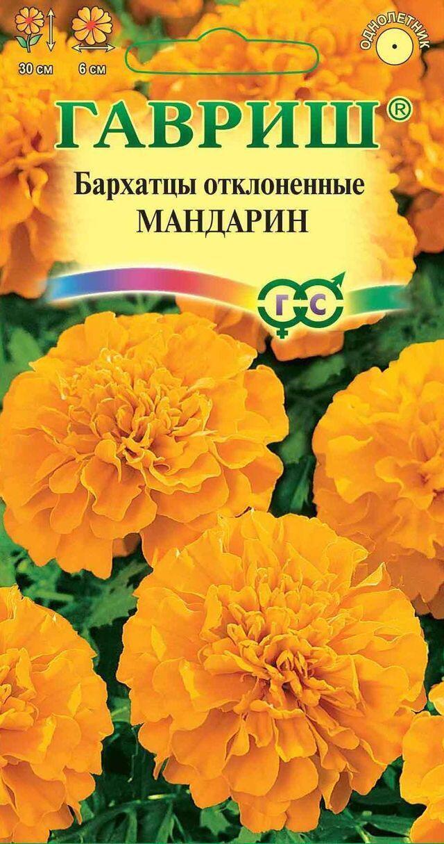 Купить оптом в Ботанике семена Бархатцы Мандарин отклоненные Гав бренд Гавриш