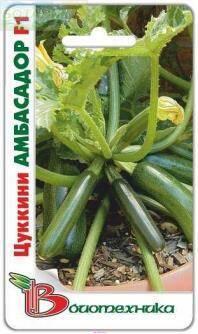 Купить оптом в Ботанике семена Кабачок Амбасадор F1 Био бренд Биотехника