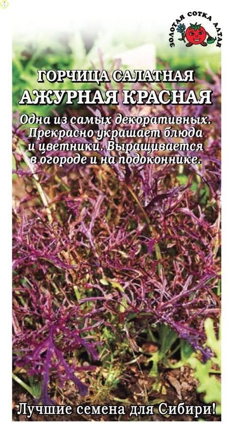 Купить оптом в Ботанике семена Горчица Ажурная красная ЗС бренд Золотая сотка