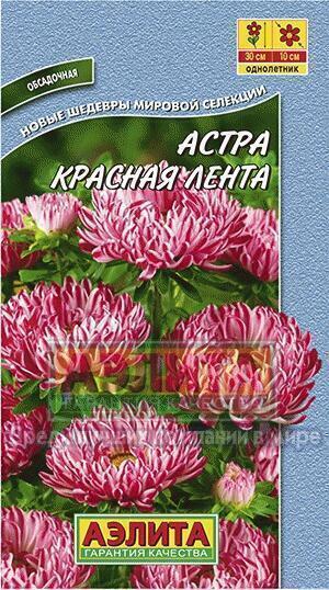 Купить оптом в Ботанике семена Астра Красная лента Аэл бренд Аэлита