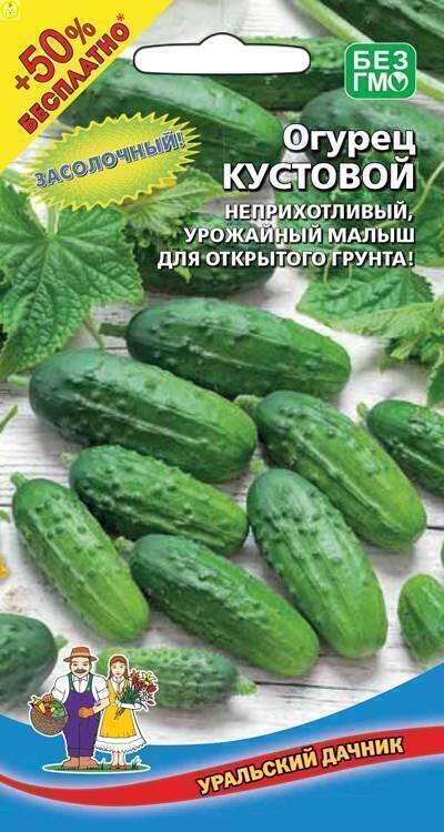 Купить оптом в Ботанике семена Огурец Кустовой 50 % бесплатно УД бренд Уральский дачник