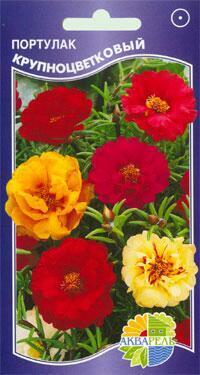 Купить оптом в Ботанике семена Портулак Крупноцветковый смесь Акв бренд Акварель