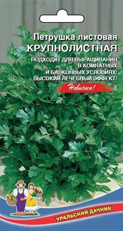 Купить оптом в Ботанике семена Петрушка Крупнолистная УД бренд Уральский дачник