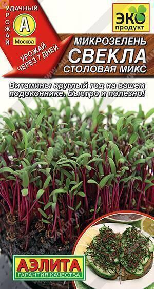 Купить оптом в Ботанике семена Микрозелень Свекла столовая Микс Аэл бренд Аэлита