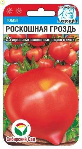 Купить оптом в Ботанике семена Томат Роскошная гроздь СС бренд Сиб.сад
