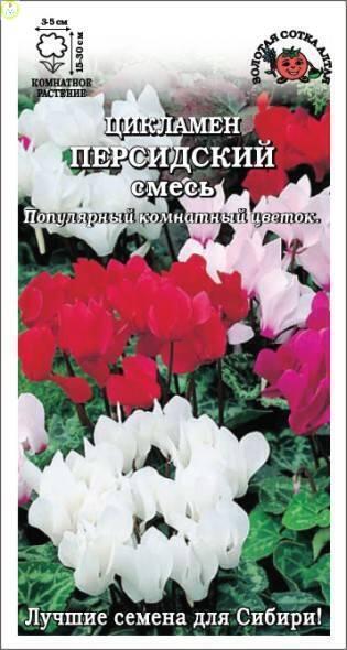 Купить оптом в Ботанике семена Цикламен Персидский смесь ЗС бренд Золотая сотка