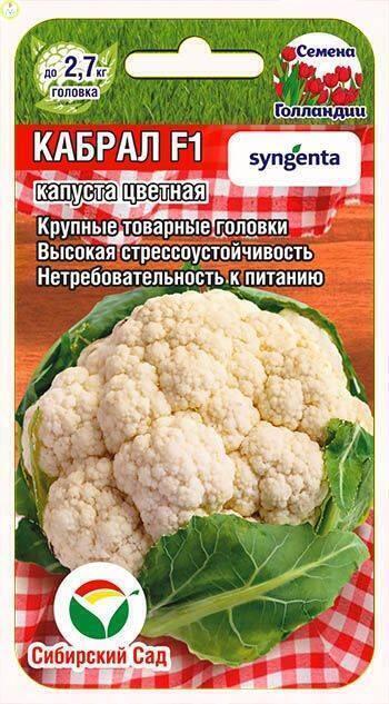 Купить оптом в Ботанике семена Капуста цветная Кабрал F1 СС бренд Сиб.сад