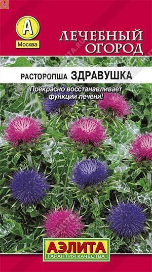 Купить оптом в Ботанике семена Расторопша Здравушка пятнистая Аэл бренд Аэлита