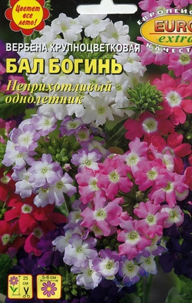 Купить оптом в Ботанике семена Вербена Бал богинь крупноцветковая* Аэл бренд Аэлита