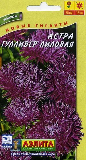 Купить оптом в Ботанике семена Астра Гулливер лиловая Аэл бренд Аэлита