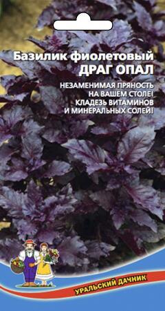 Купить оптом в Ботанике семена Базилик Драг Опал фиолетовый УД бренд Уральский дачник
