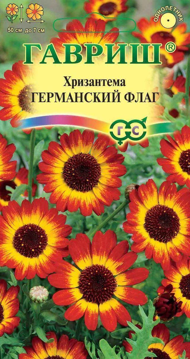 Купить оптом в Ботанике семена Хризантема Германский флаг Гав бренд Гавриш