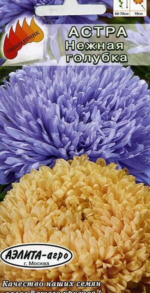 Купить оптом в Ботанике семена Астра Нежная голубка смесь Аэл бренд Аэлита
