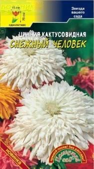 Купить оптом в Ботанике семена Цинния Снежный человек ЦС бренд Цветущий Сад