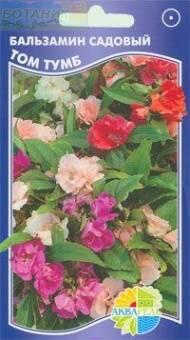 Купить оптом в Ботанике семена Бальзамин Том Тумб садовый смесь Акв бренд Акварель