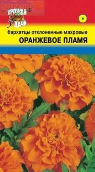 Купить оптом в Ботанике семена Бархатцы Оранжевое пламя УУ бренд Урожай Удачи