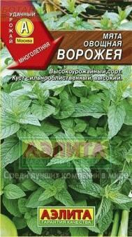 Купить оптом в Ботанике семена Мята овощная Ворожея Аэл бренд Аэлита