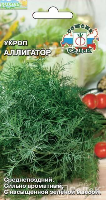 Купить оптом в Ботанике семена Укроп Аллигатор Сед бренд СеДеК