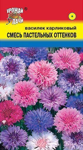Купить оптом в Ботанике семена Василек Смесь пастельных оттенков УУ бренд Урожай Удачи