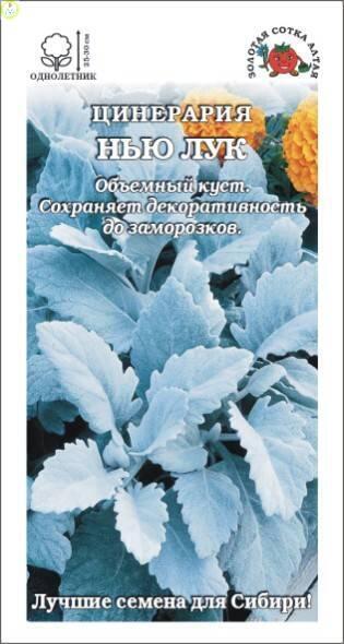Купить оптом в Ботанике семена Цинерария Нью Лук гранулы ЗС бренд Золотая сотка