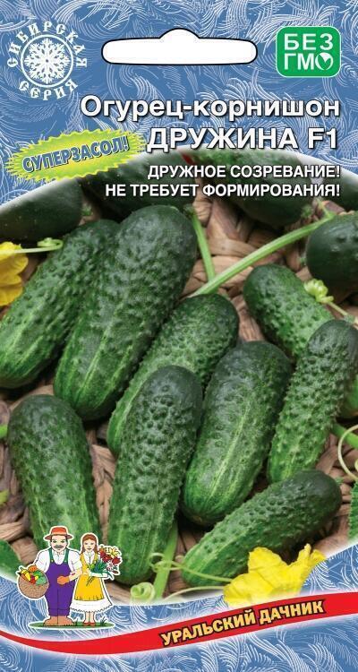 Купить оптом в Ботанике семена Огурец Дружина F1 УД бренд Уральский дачник