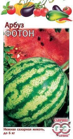 Купить оптом в Ботанике семена Арбуз Фотон Гав бренд Гавриш