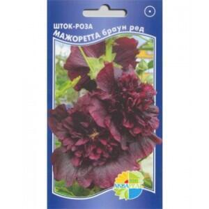 Купить оптом в Ботанике семена Шток-роза Мажоретта браун ред Акв бренд Акварель