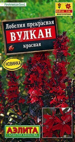 Купить оптом в Ботанике семена Лобелия Вулкан красная Аэл бренд Аэлита