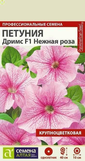 Купить оптом в Ботанике семена Петуния Дримс Нежная роза СА бренд Семена Алтая