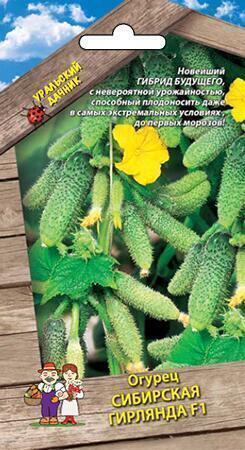 Купить оптом в Ботанике семена Огурец Сибирская гирлянда F1 УД бренд Уральский дачник