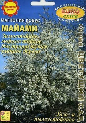 Купить оптом в Ботанике семена Магнолия Майами кобус БП Аэл бренд Аэлита