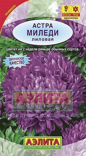 Купить оптом в Ботанике семена Астра Миледи лиловая Аэл бренд Аэлита