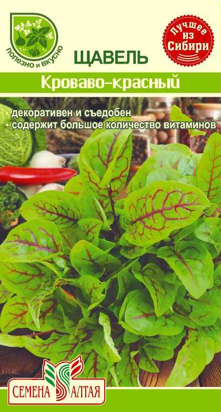 Купить оптом в Ботанике семена Щавель Кроваво-красный СА бренд Семена Алтая